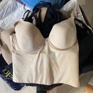 Subtract Longline Bra Bustier 36C, Beige